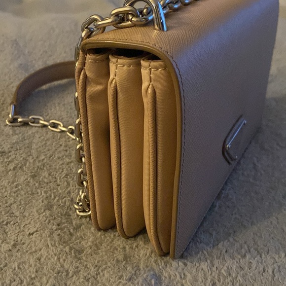 Prada Logo Saffiano Leather Shoulder Bag - Picture 2 of 9